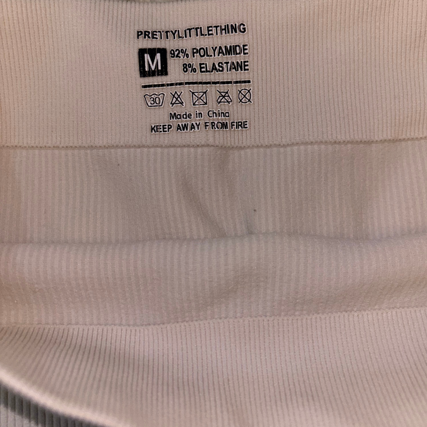 PLT Cream Cycling Shorts