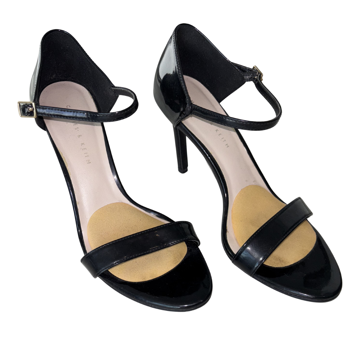 Charles & Keith Black Strappy Heels