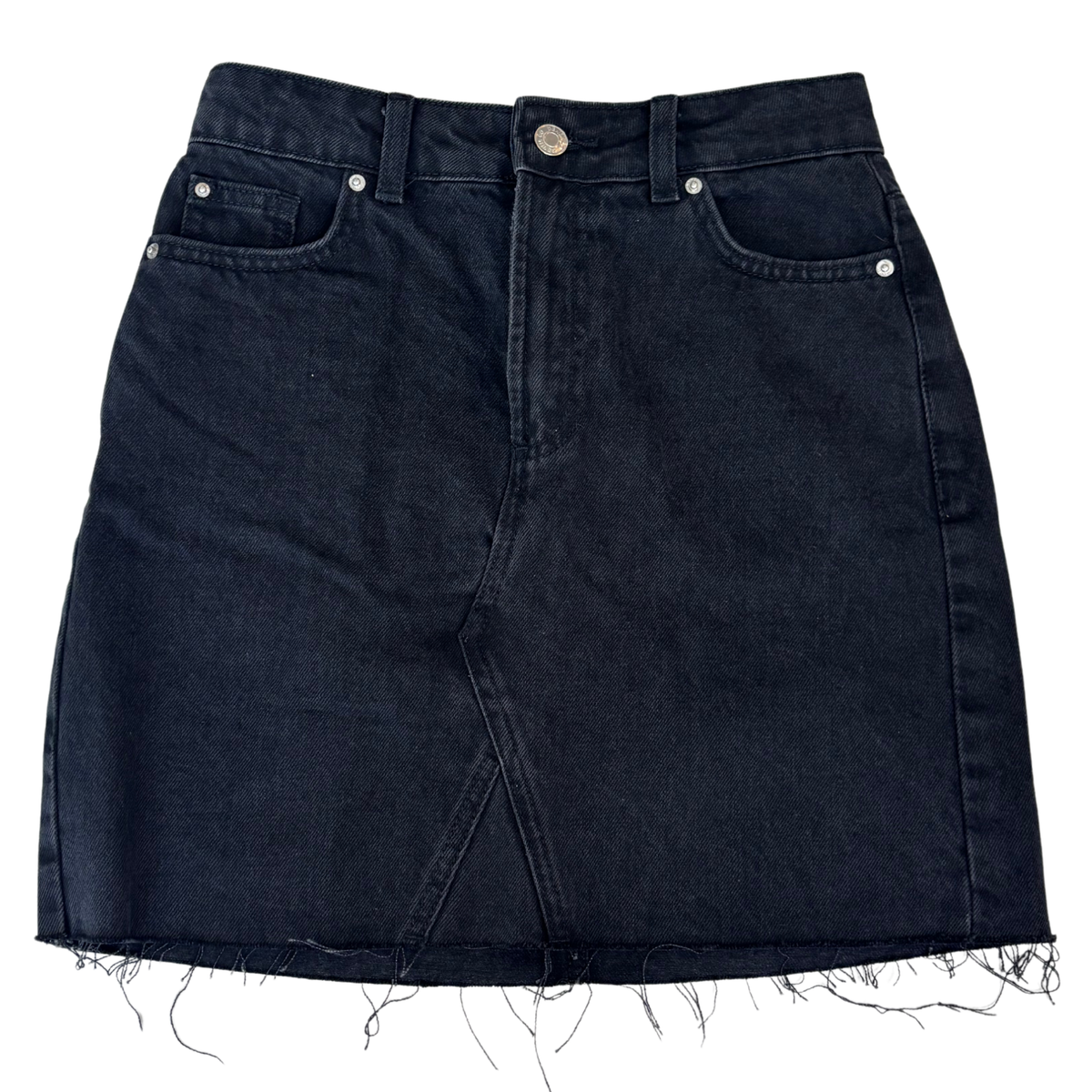 Black Denim Skirt