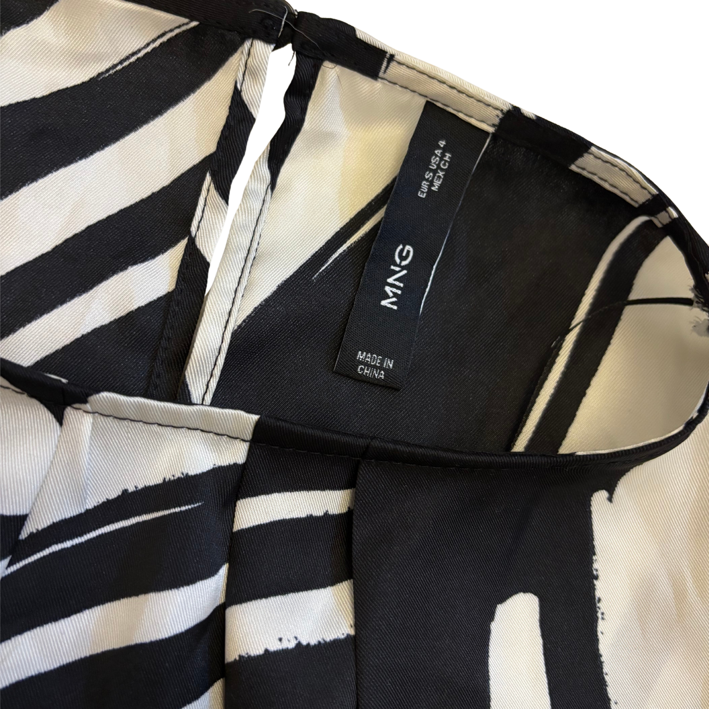 Mango Zebra Print Mini Dress