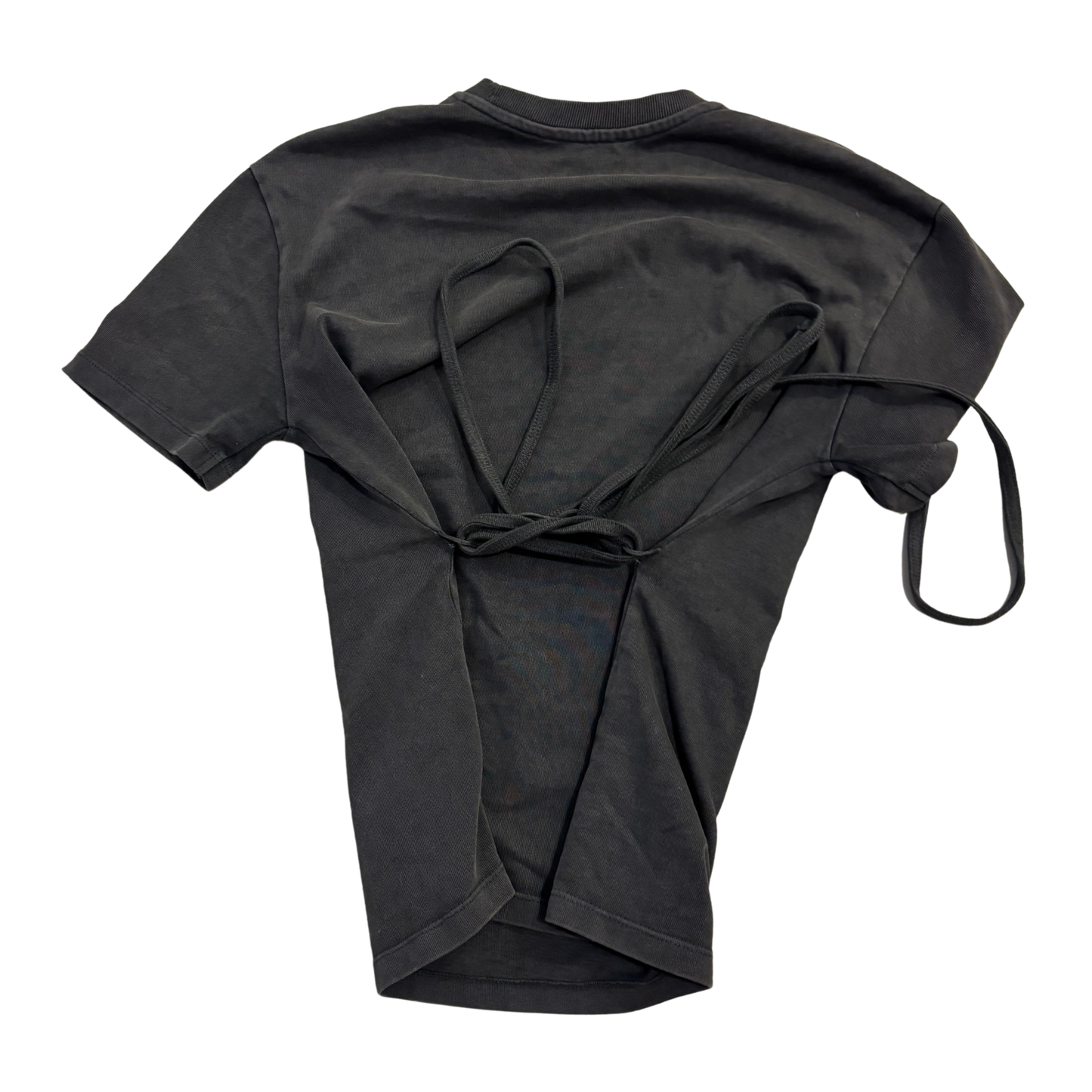 Zara Dark Grey Tie Back Top