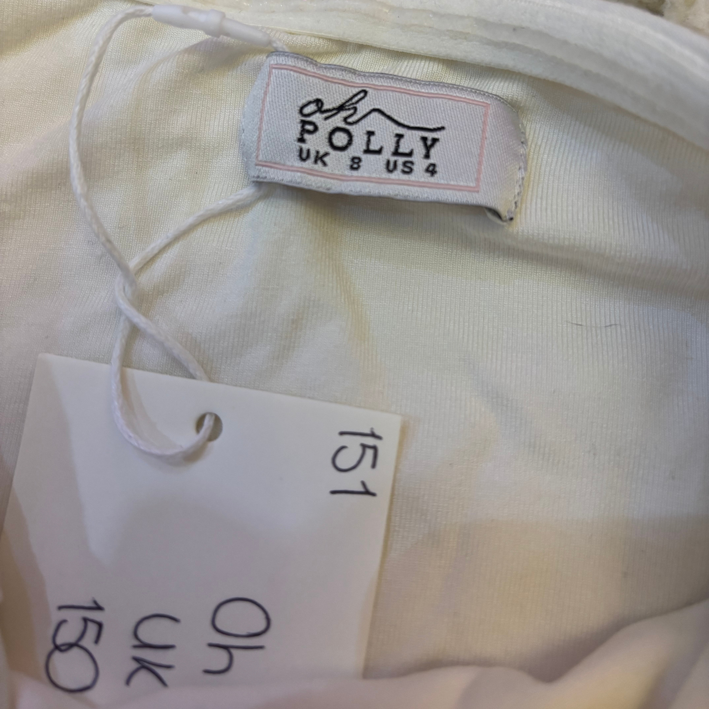 Oh Polly White Bandeau Dress