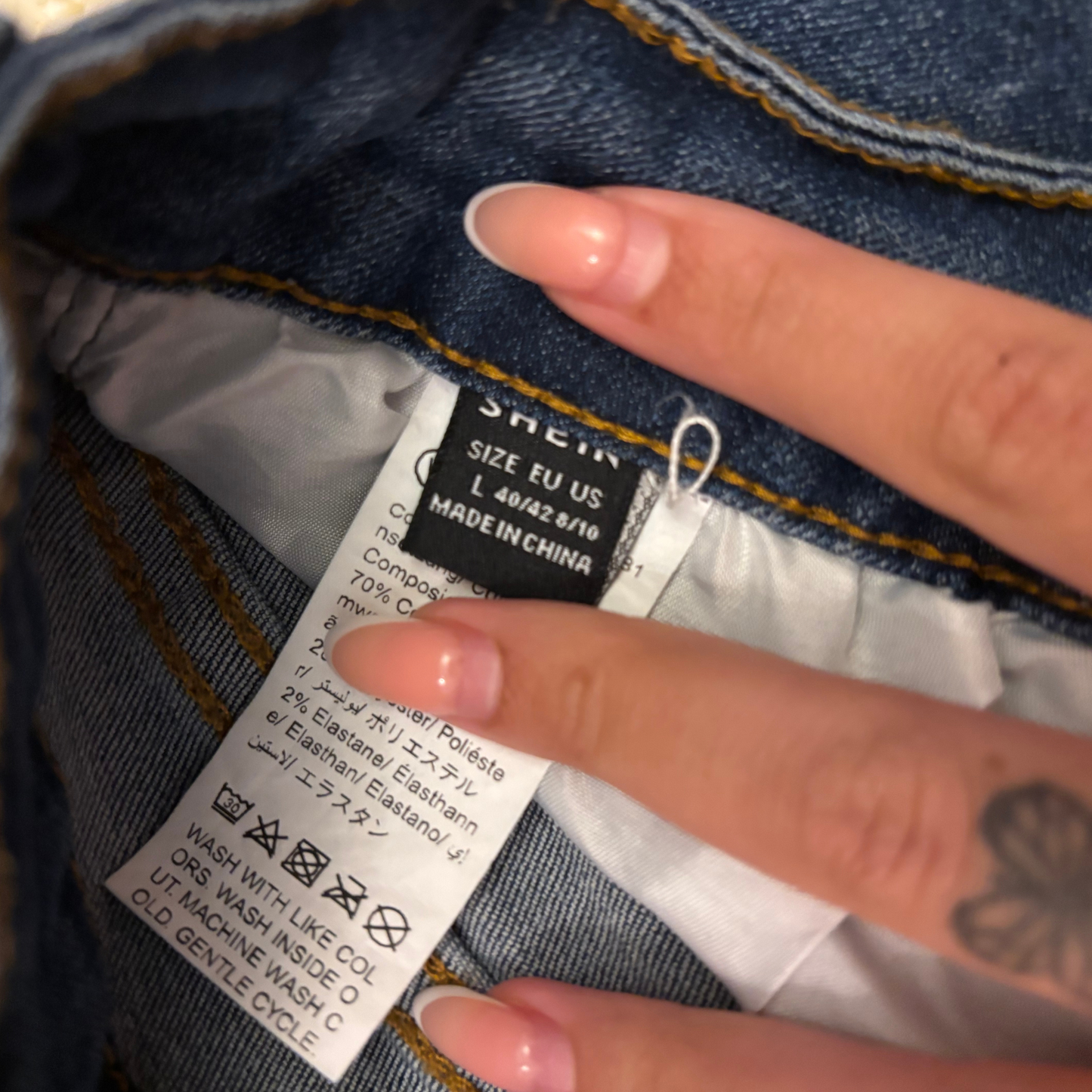 Dark Blue Flared Jeans