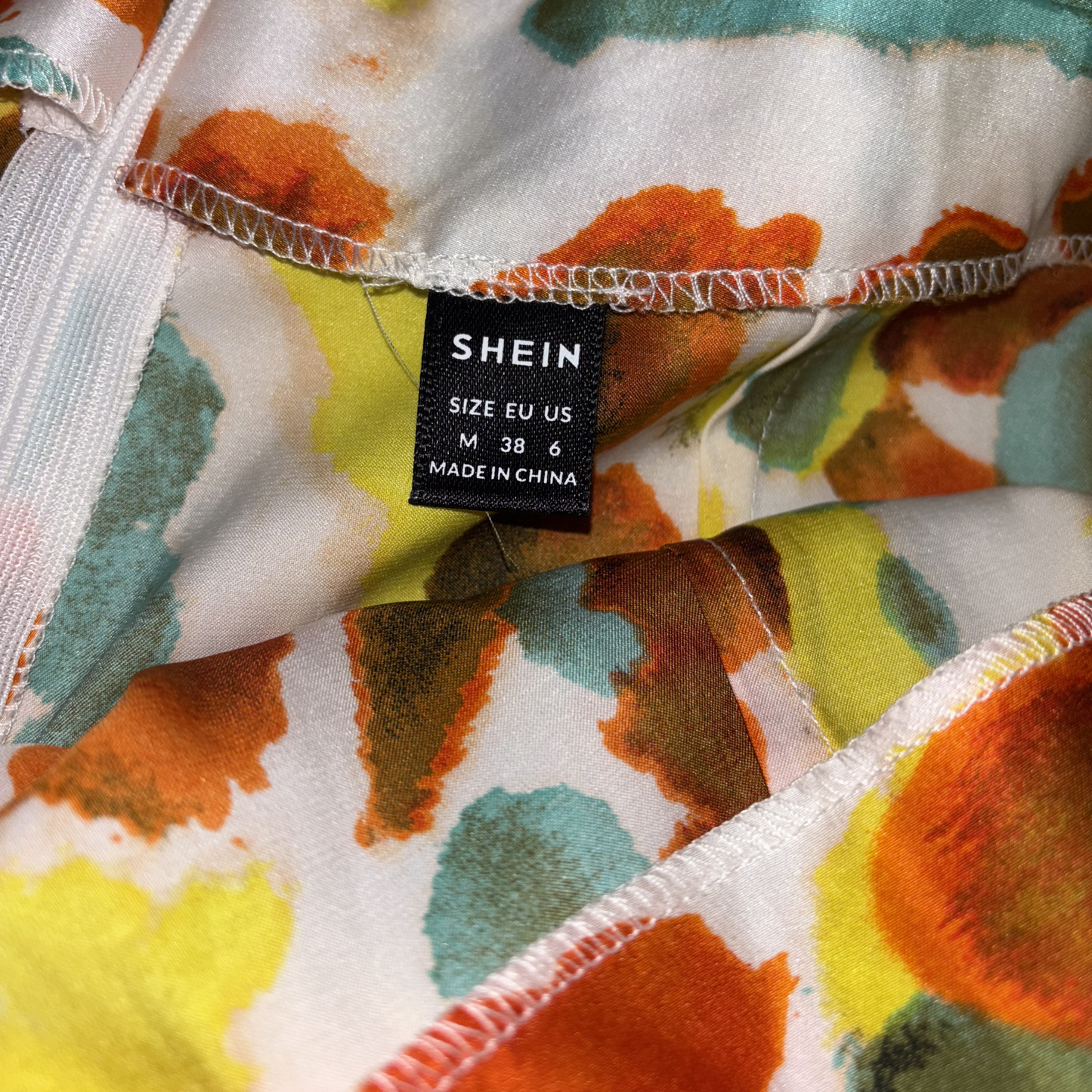 Abstract Pattern Satin Shorts