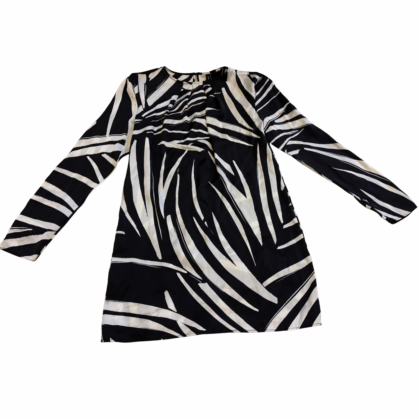 Mango Zebra Print Mini Dress