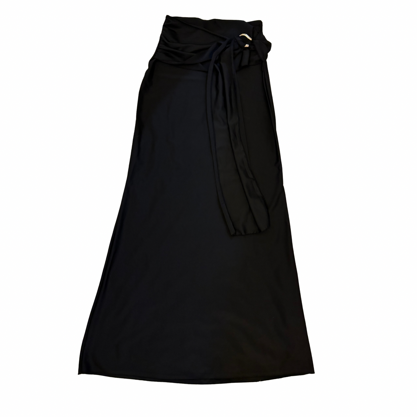 Black Slinky Maxi Skirt