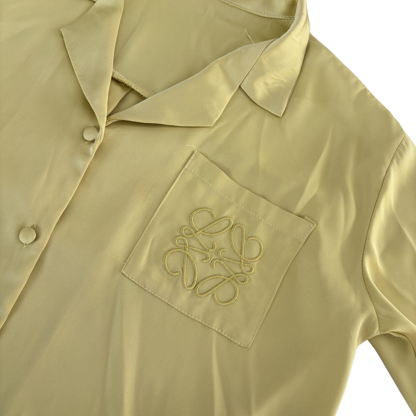 Loewe Yellow Satin Shirt