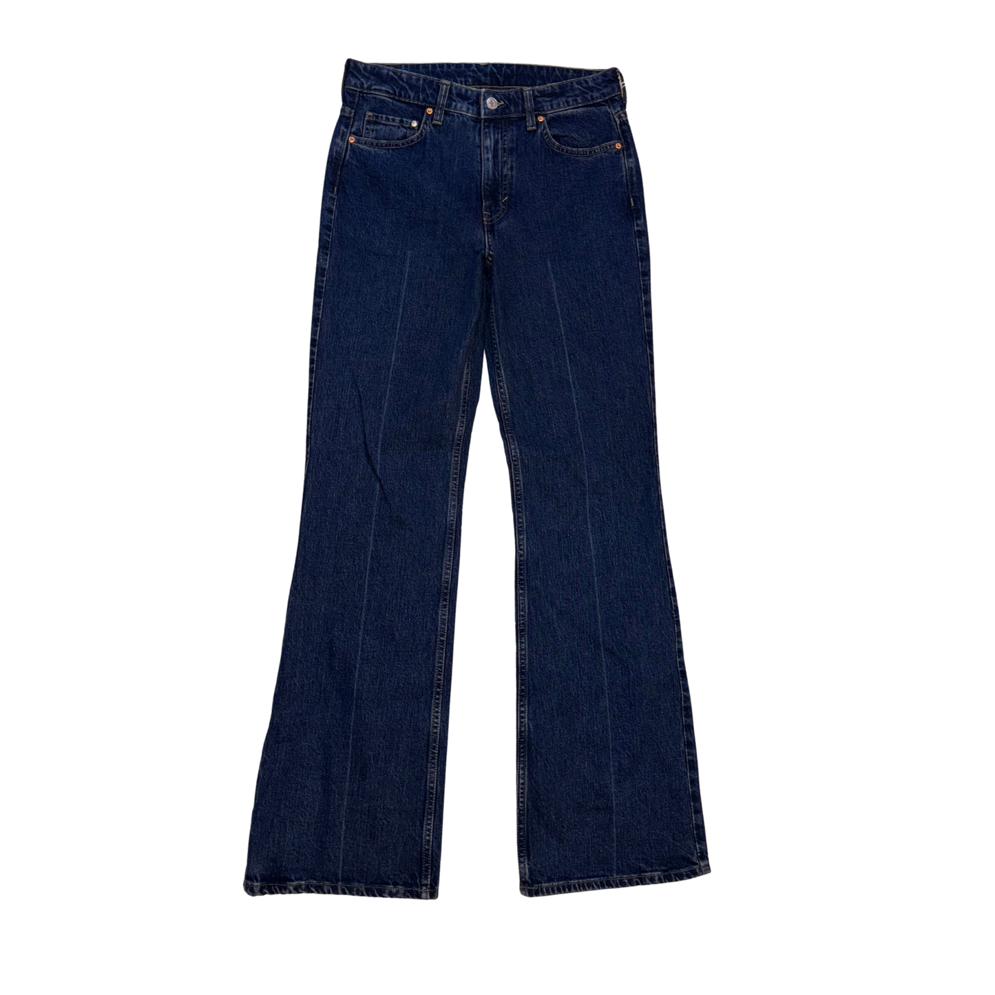 H&M Blue Wide Leg High Waist Jeans