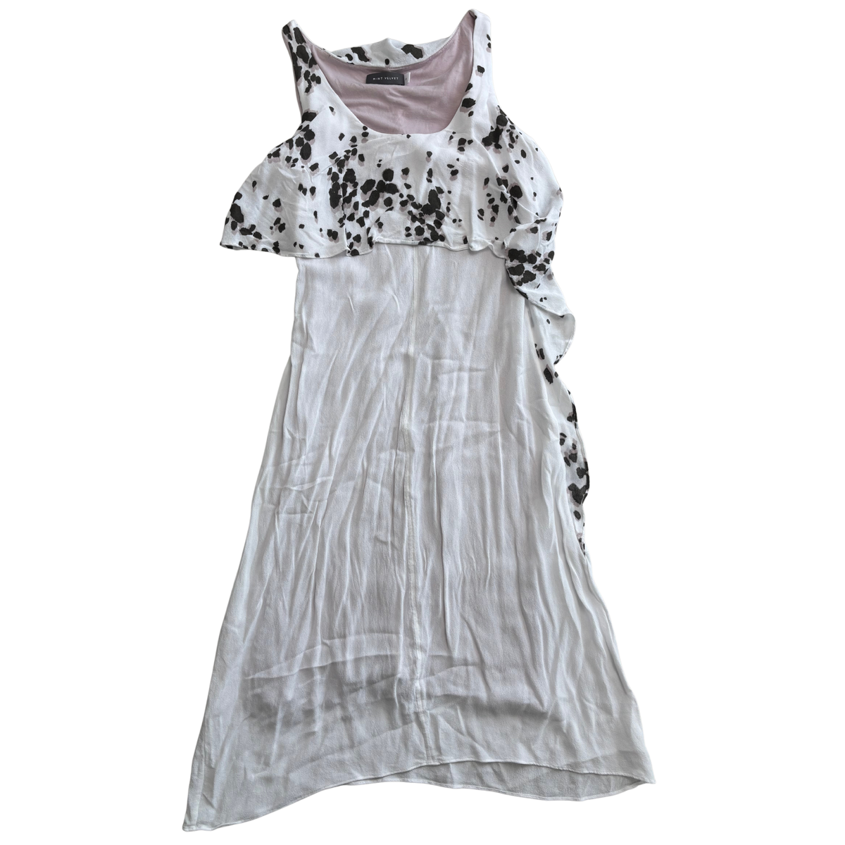 Mint Velvet Cow Print Layered Midi Dress