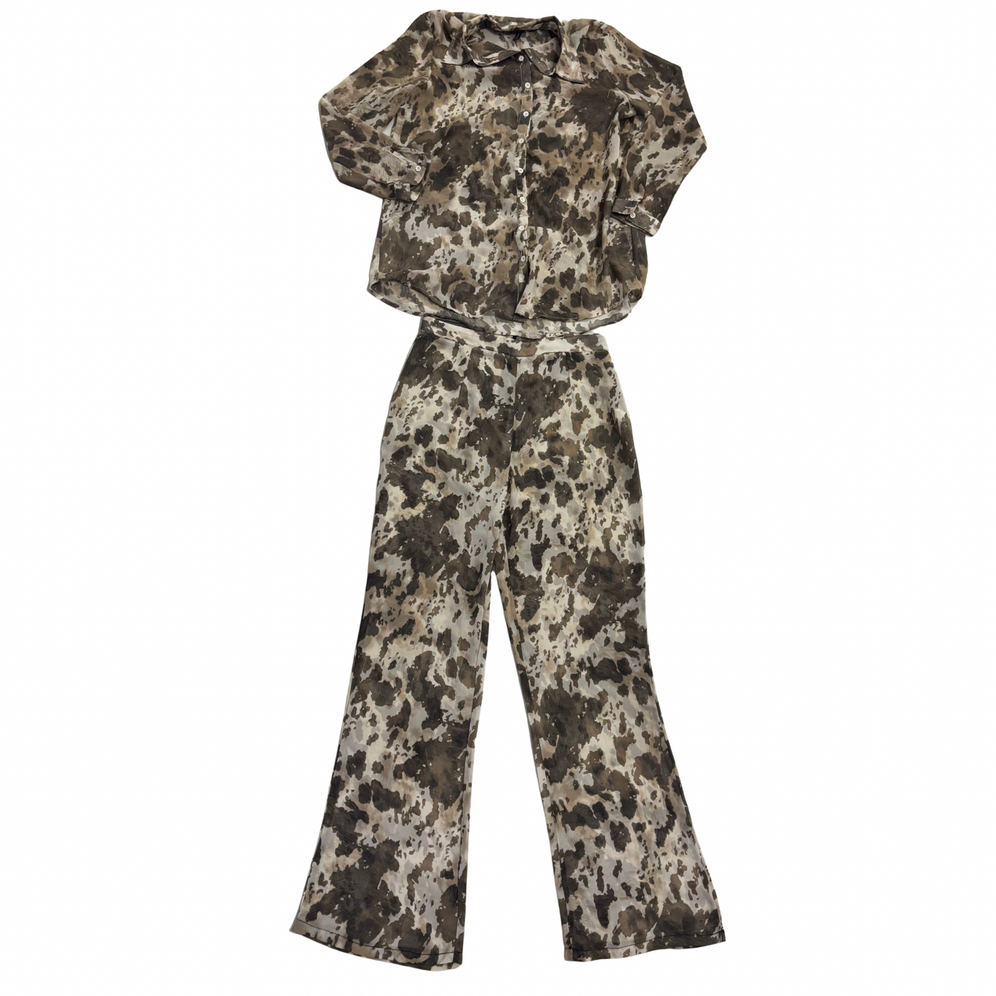 PLT Camo Print Mesh Co-Ord