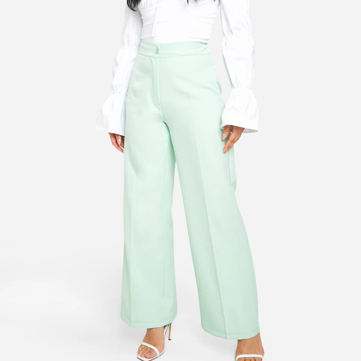 Boohoo Mint Tailored Trousers