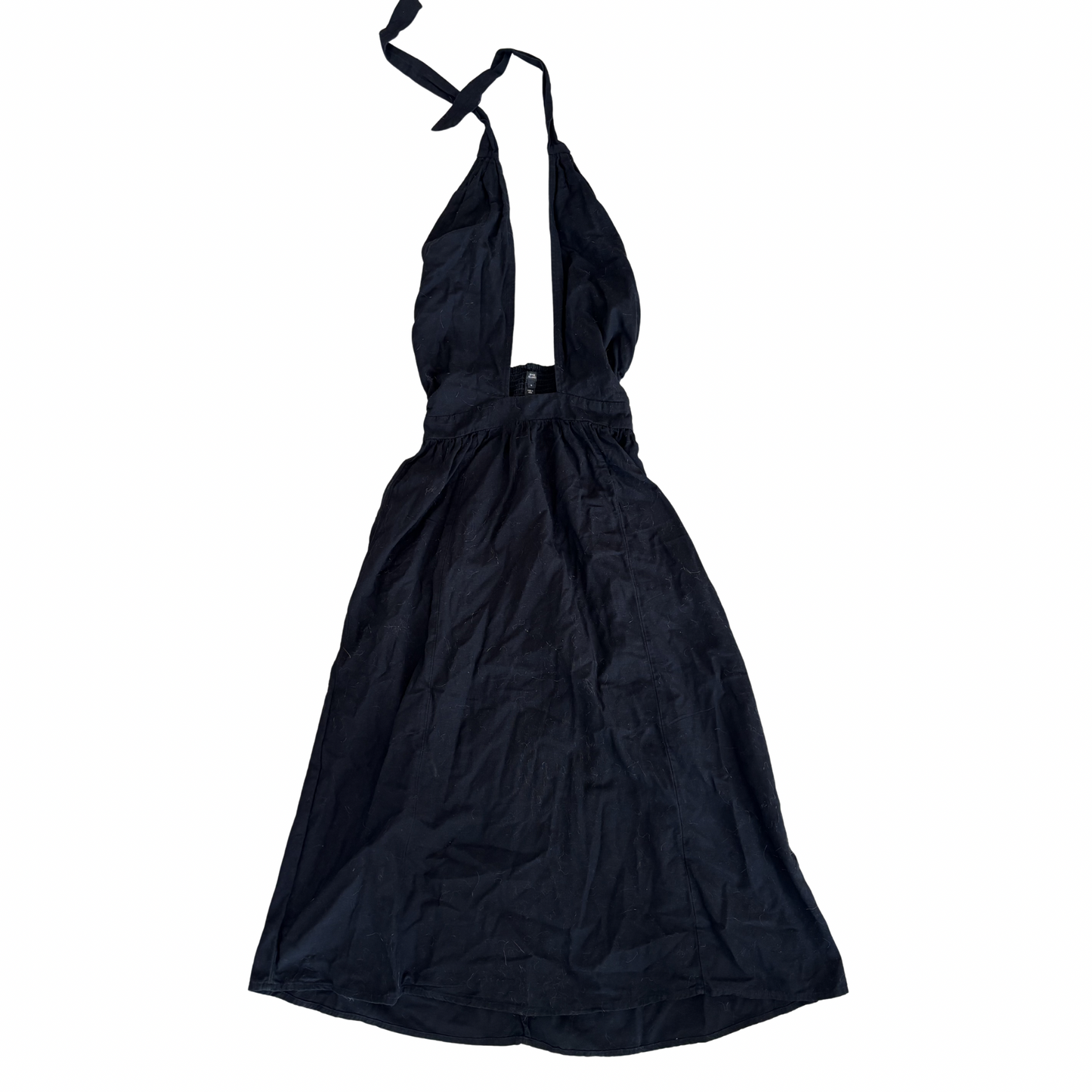 River Island Black Halterneck Maxi Dress