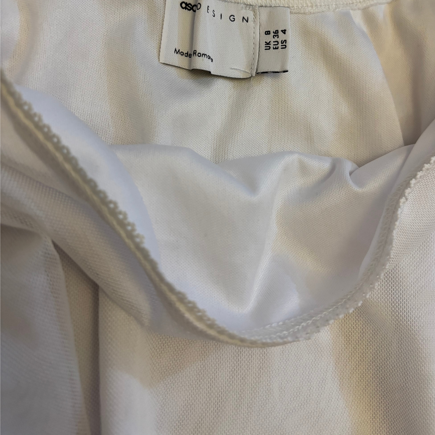 ASOS Design Mesh/Lace Mini Skirt