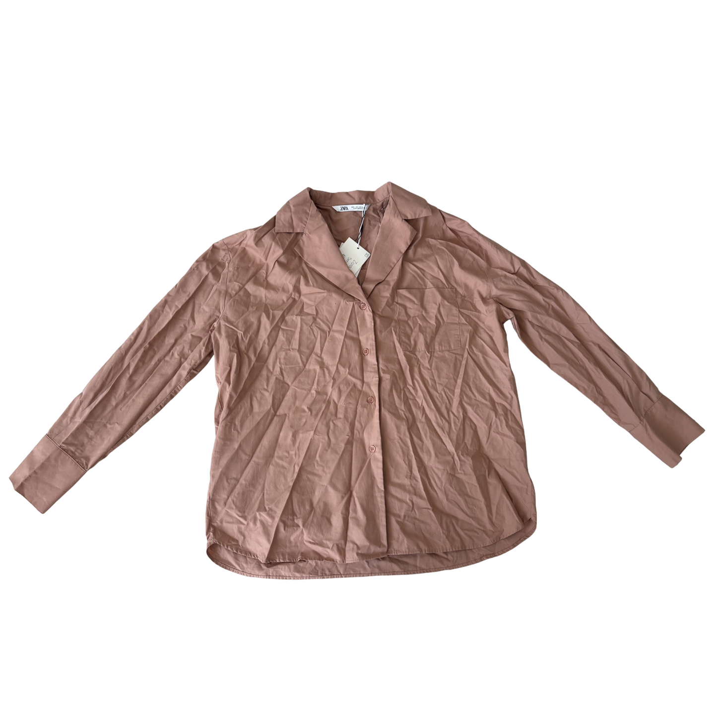 Zara Pink Button-Up Shirt
