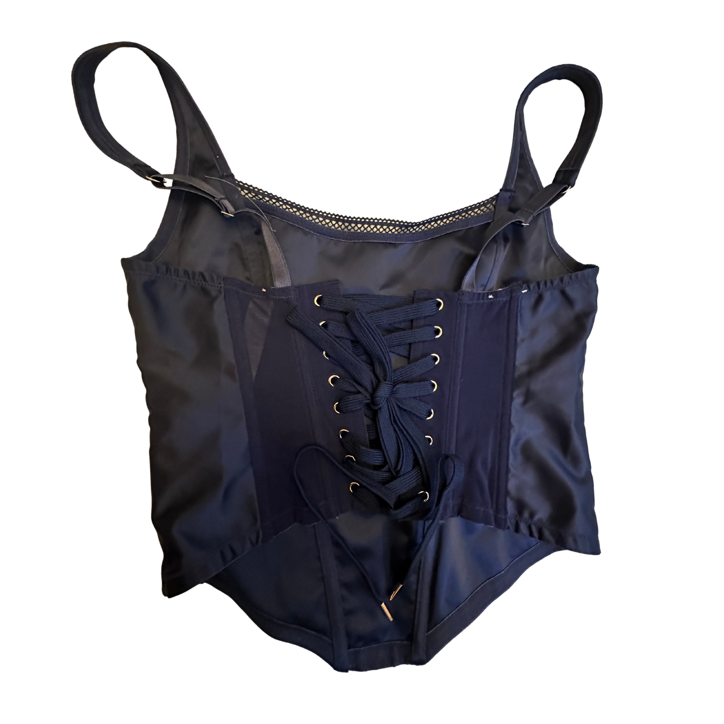 Savage x Fenty Navy Embroidered Corset