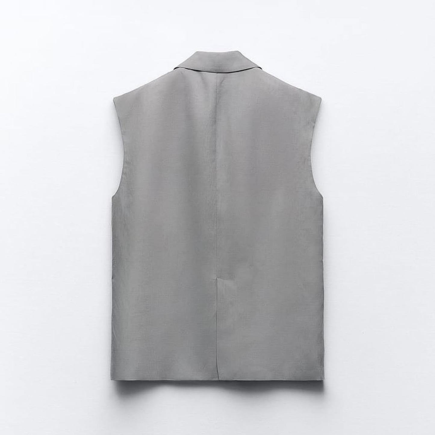 Zara Grey Sleeveless Blazer
