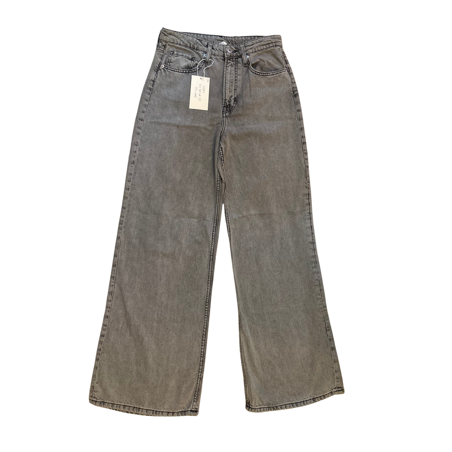 H&M Grey Wide Leg Jeans