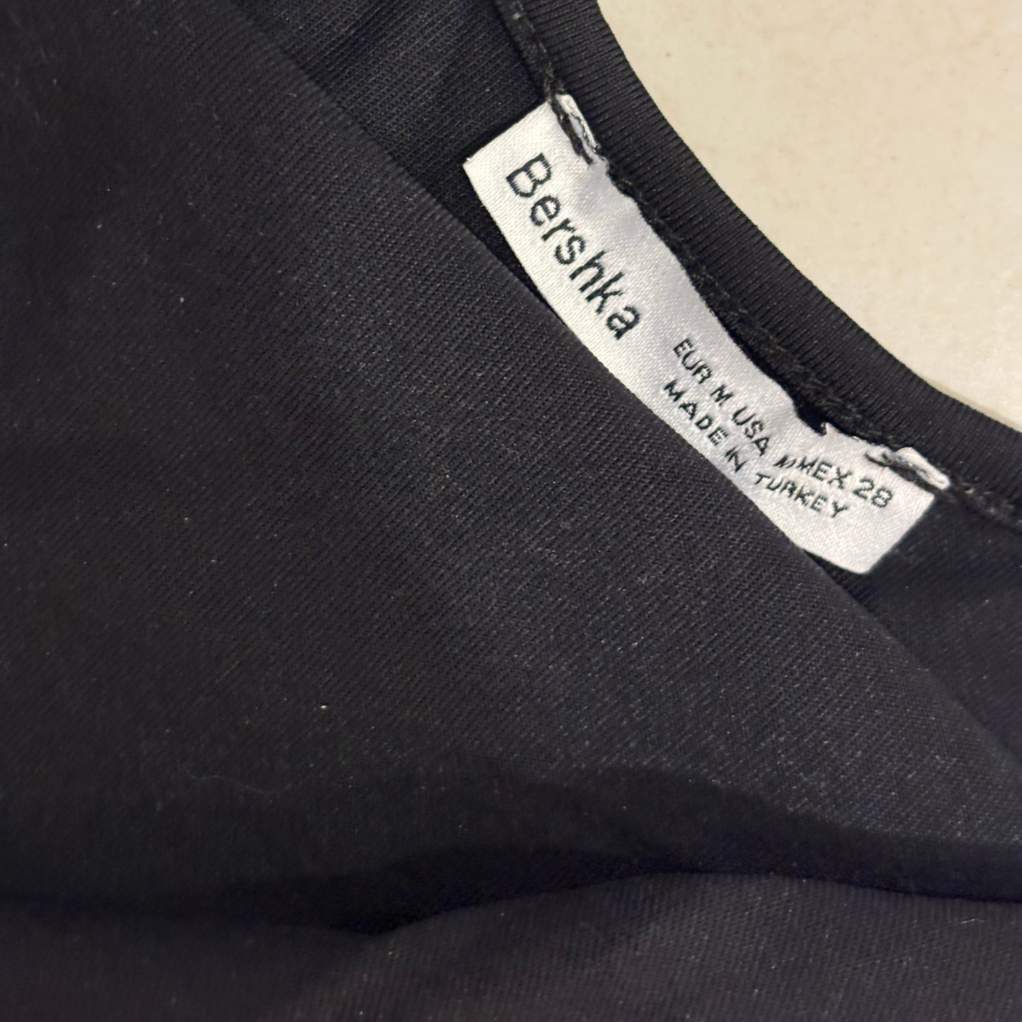 Bershka Black Slinky Maxi Dress