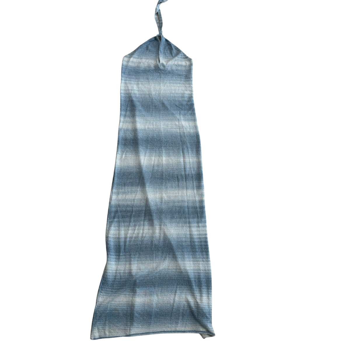 Bershka Blue Sparkly Maxi Dress