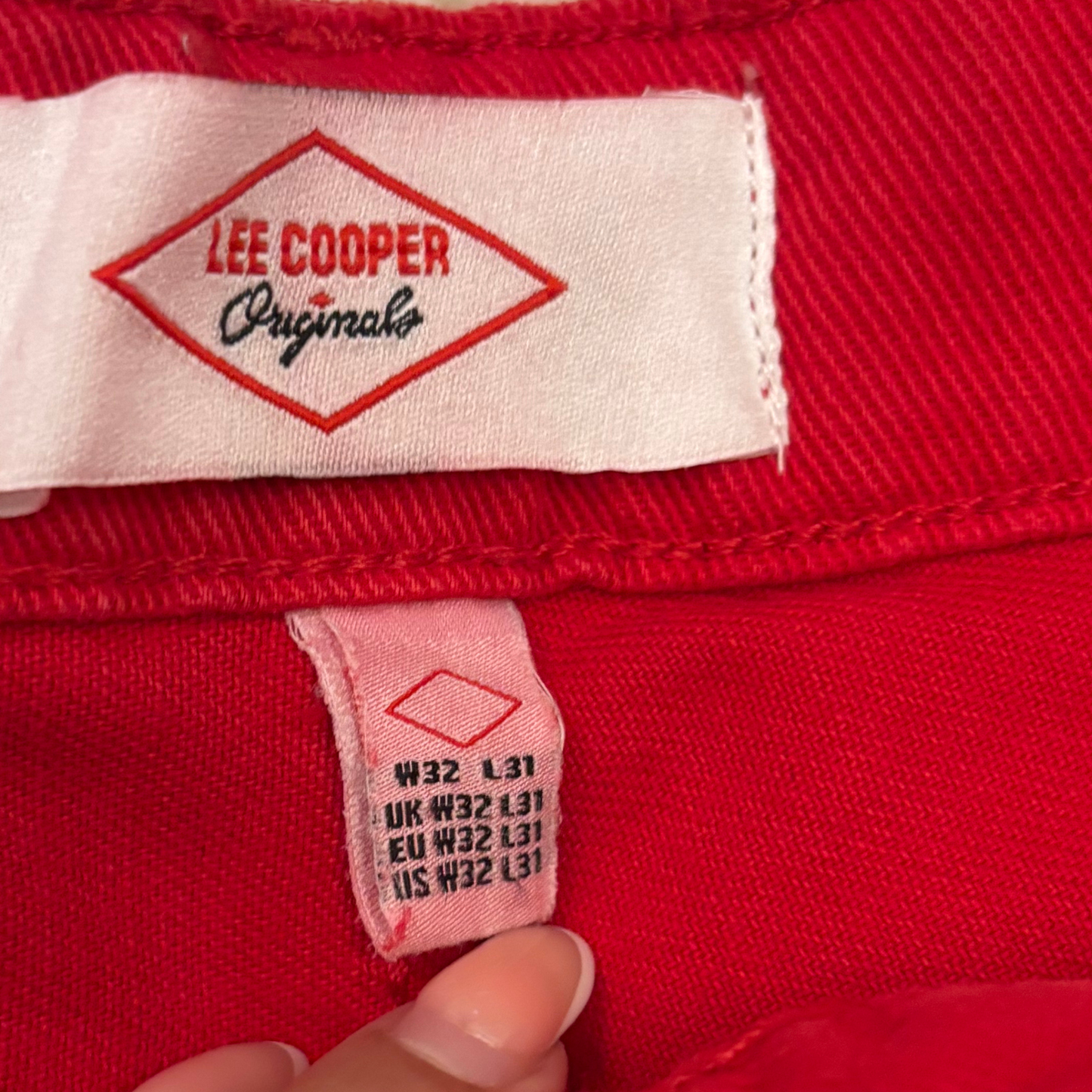 Lee Cooper Red Wide Leg Jeans