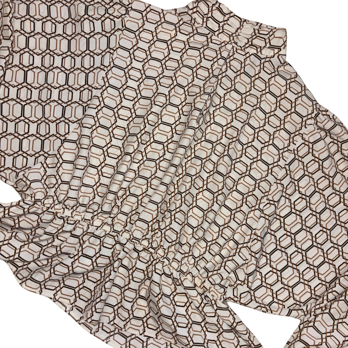 Geometric Pattern Satin Shirt