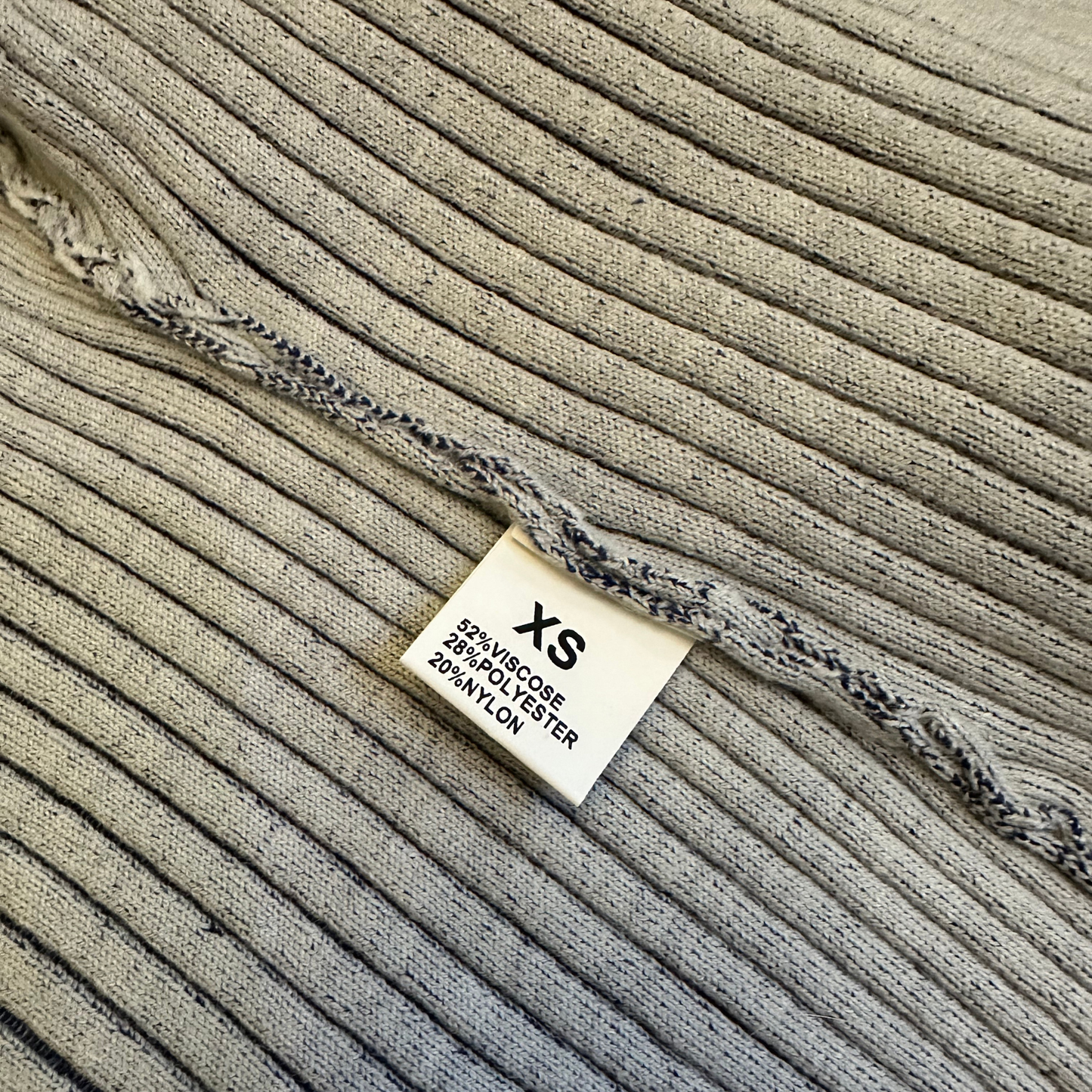 Grey Ribbed Cropped Jacket