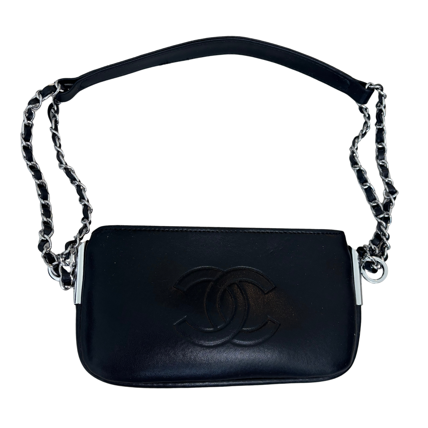 Black 'CC' Shoulder Bag