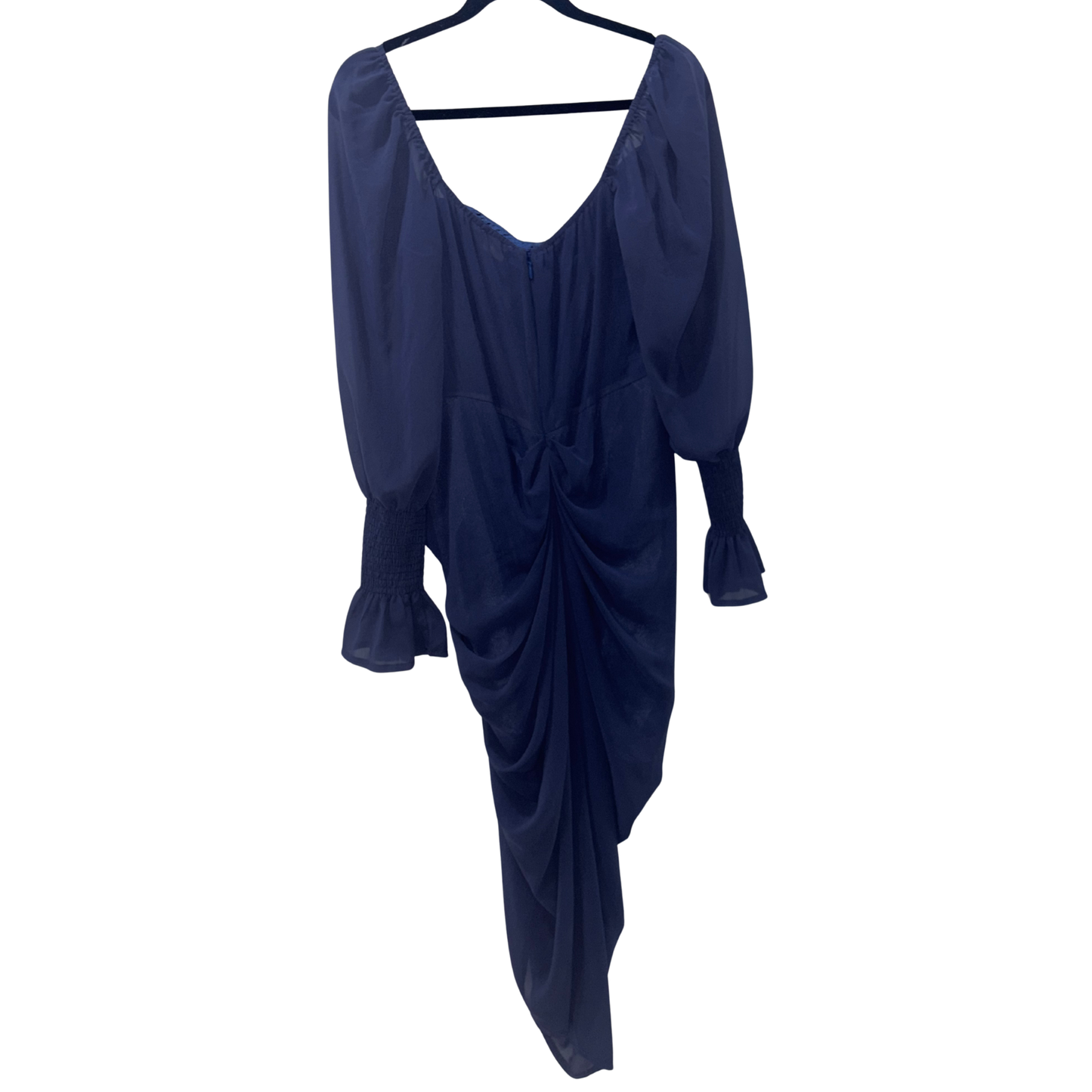 PLT Blue Satin Corset Dress