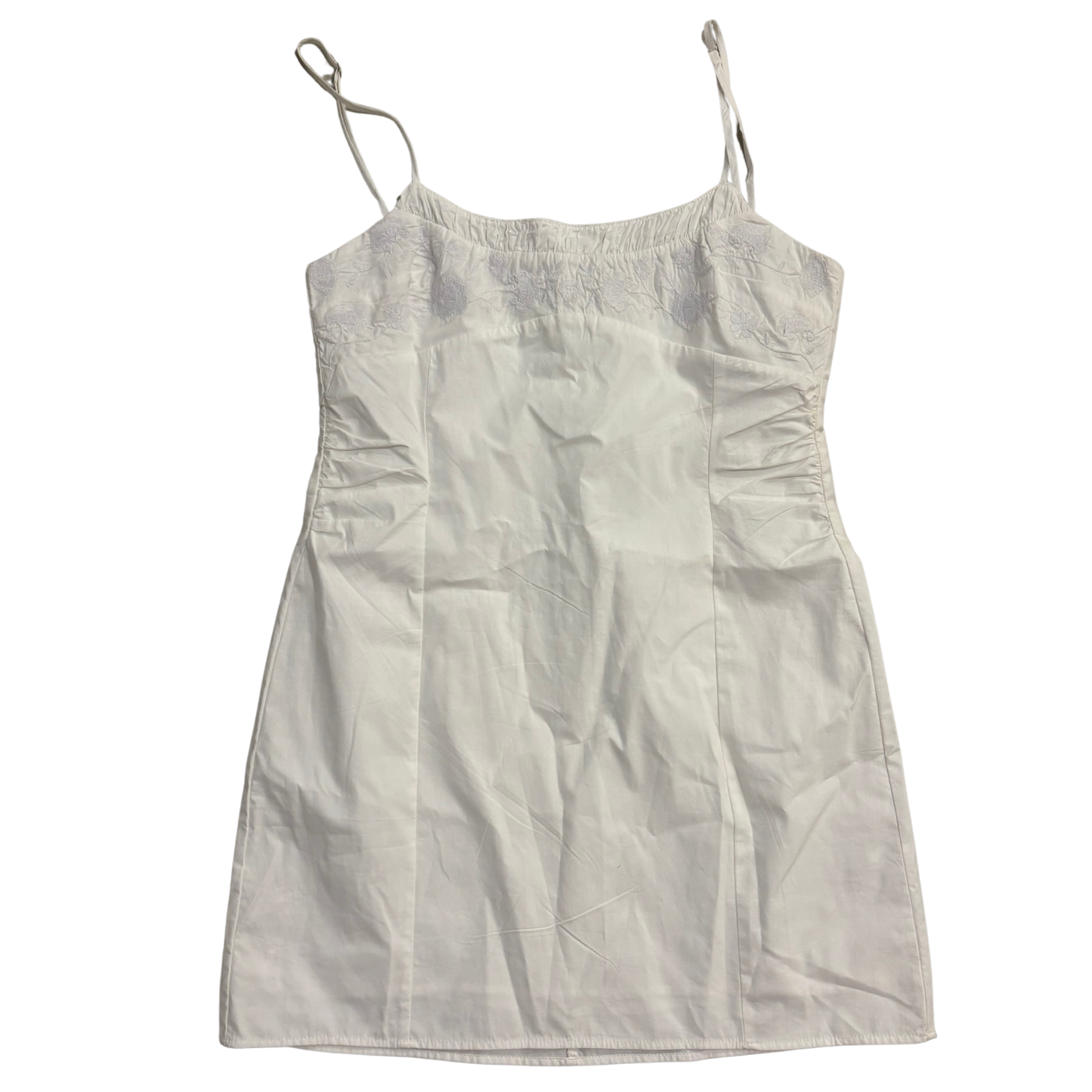 Zara White Floral Detail Mini Dress