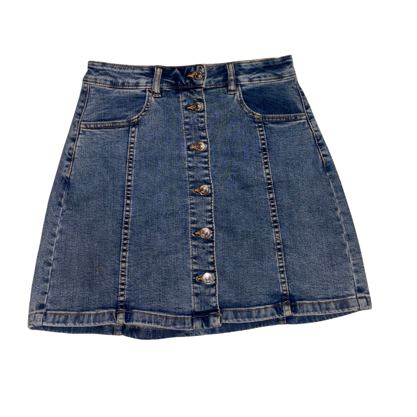 Mango Denim Button Up Skirt