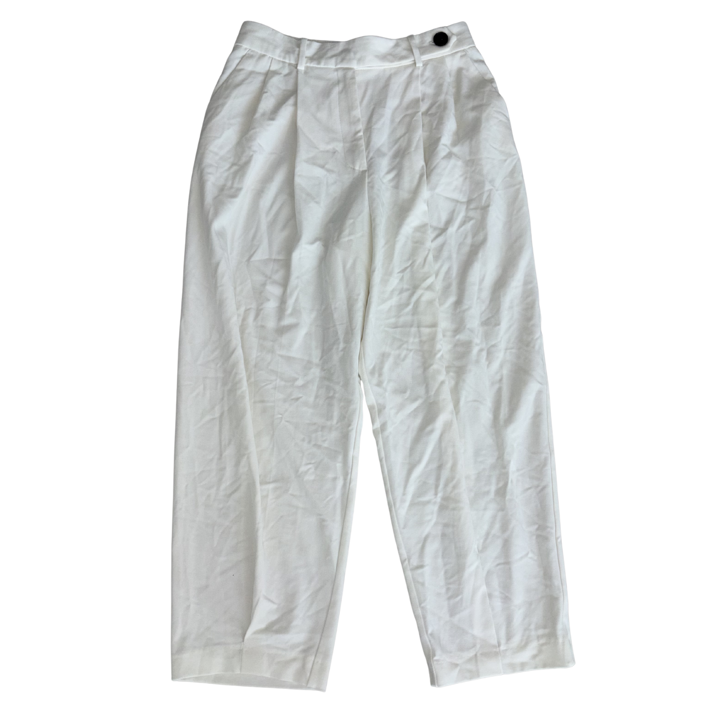 Zara White White Leg Trousers