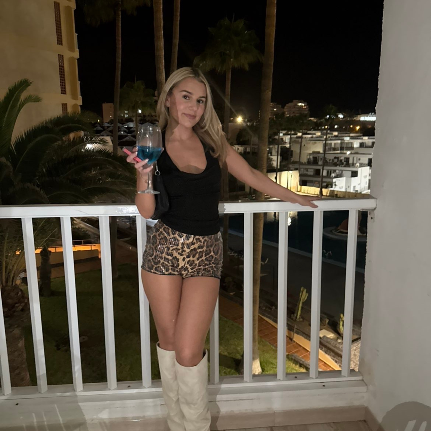 Leopard Print Sequin Shorts