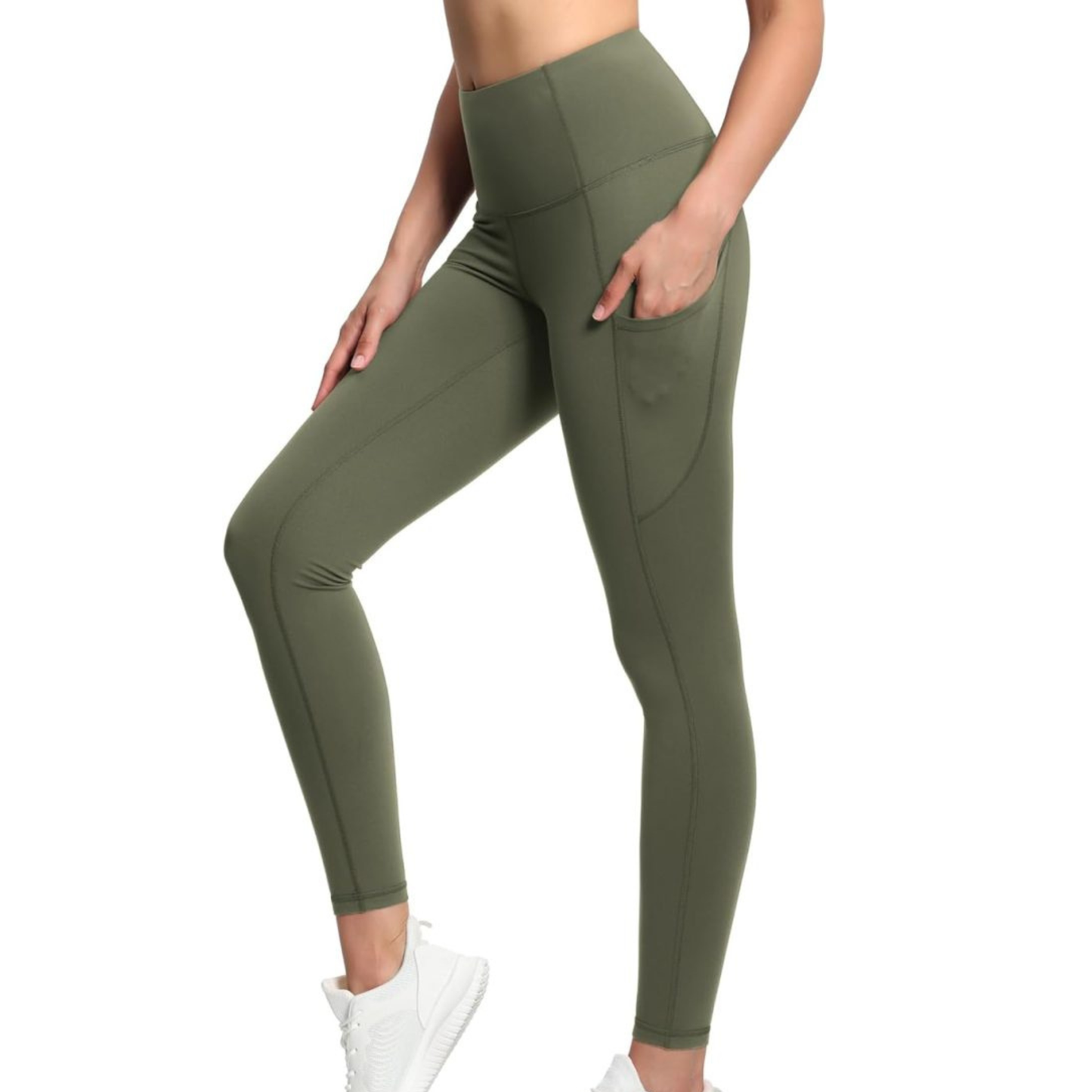 The Gym People Khaki Leggings