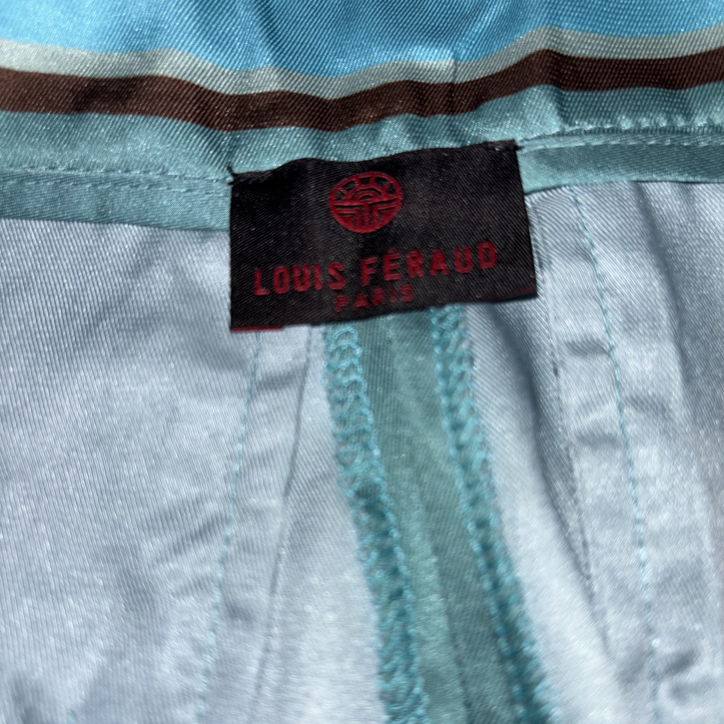 Louis Feraud Satin Patterned Trousers