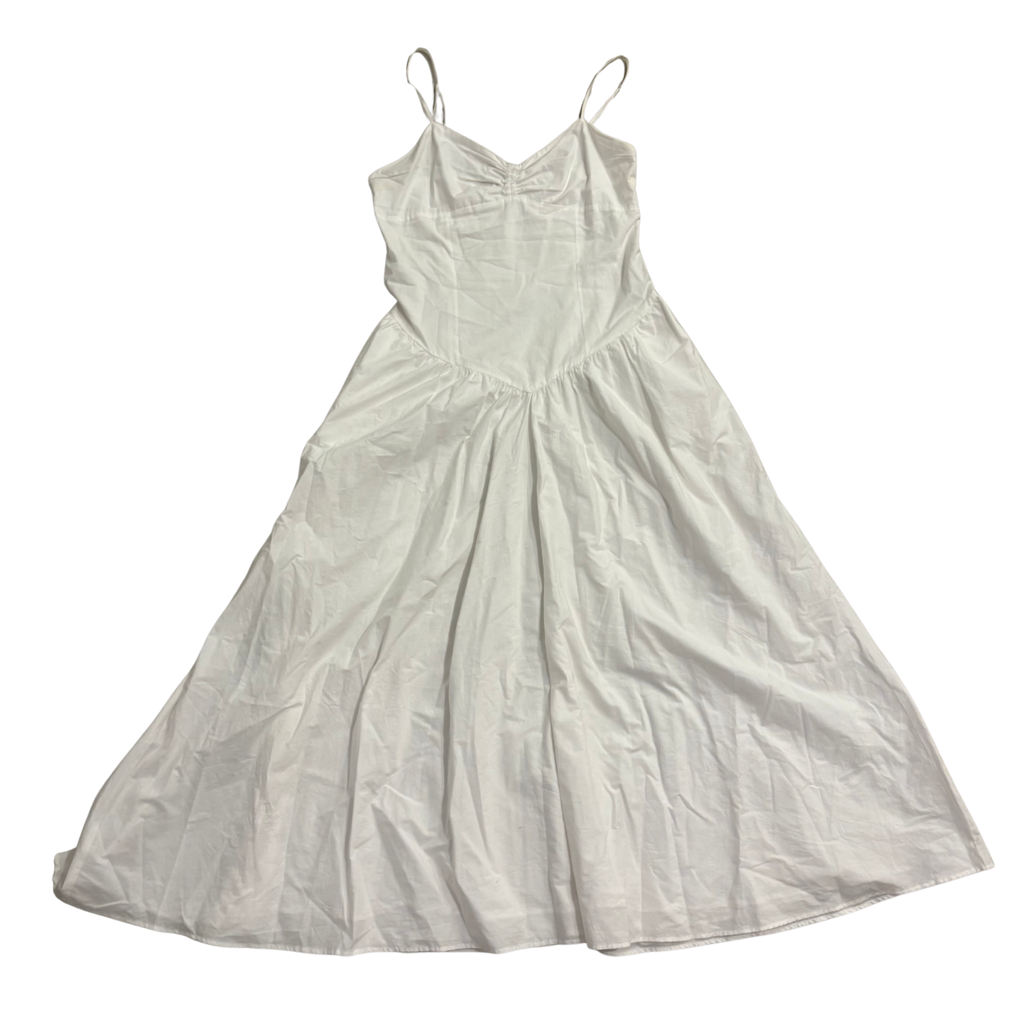 Zara White Linen Maxi Dress
