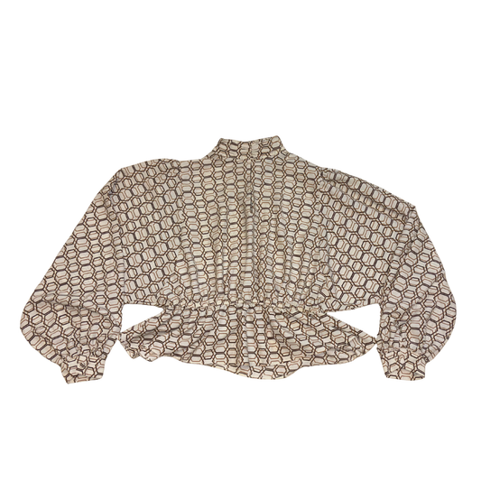 Geometric Pattern Satin Shirt