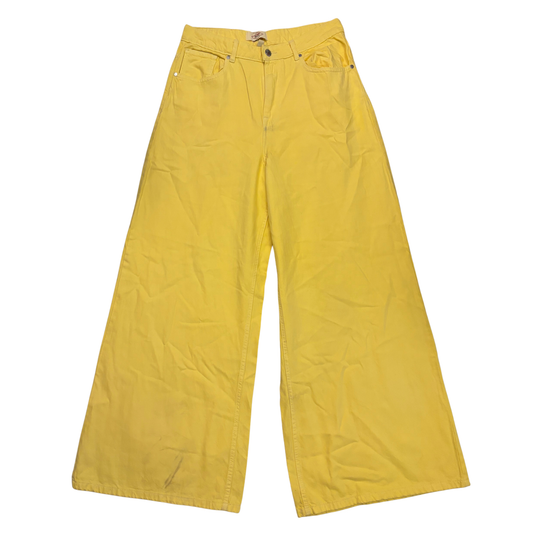 Lee Cooper Yellow Wide Leg Jeans
