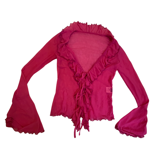 Hot Pink Mesh Top