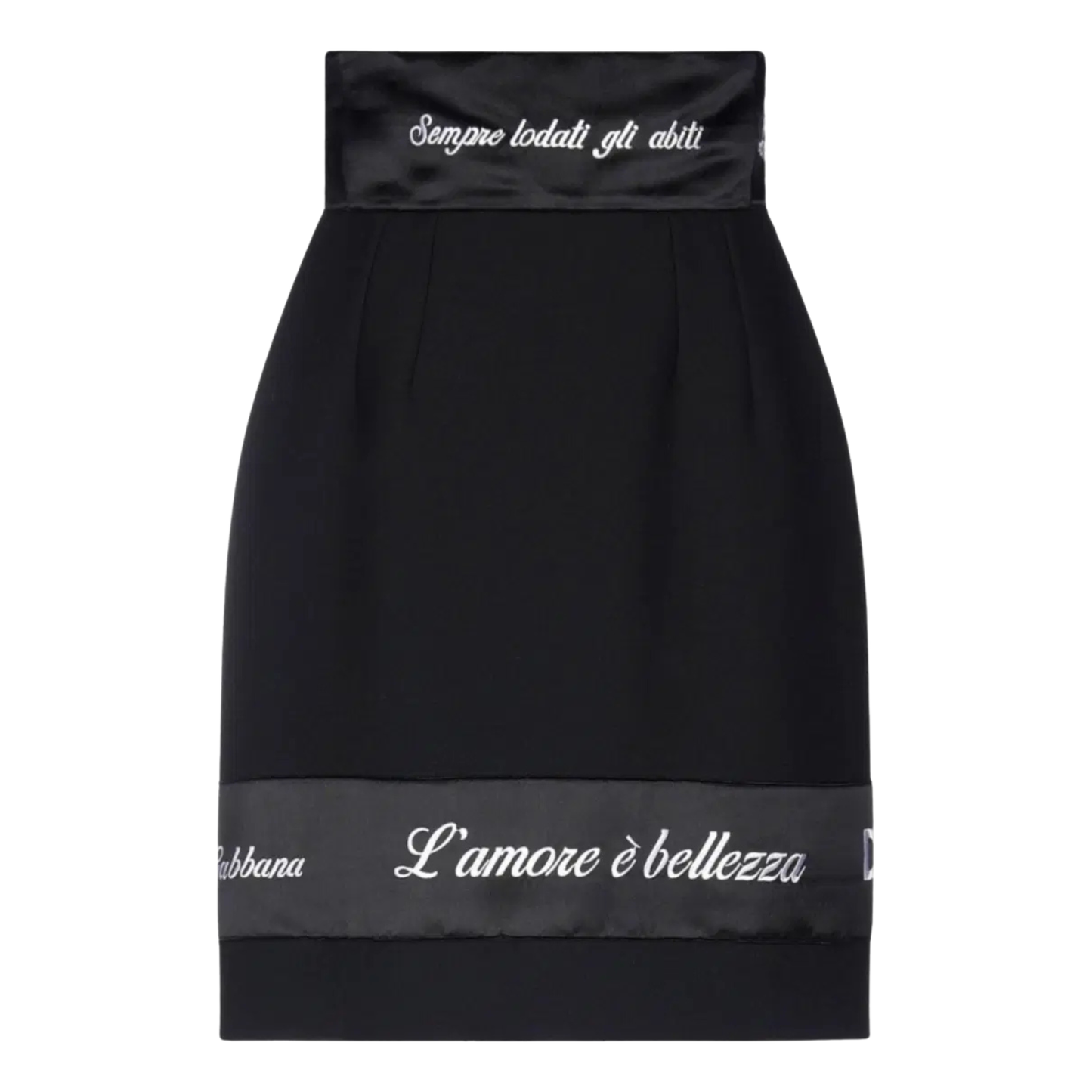 Dolce & Gabbana Black Midi Skirt