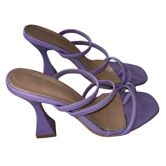 Purple Strappy Heels