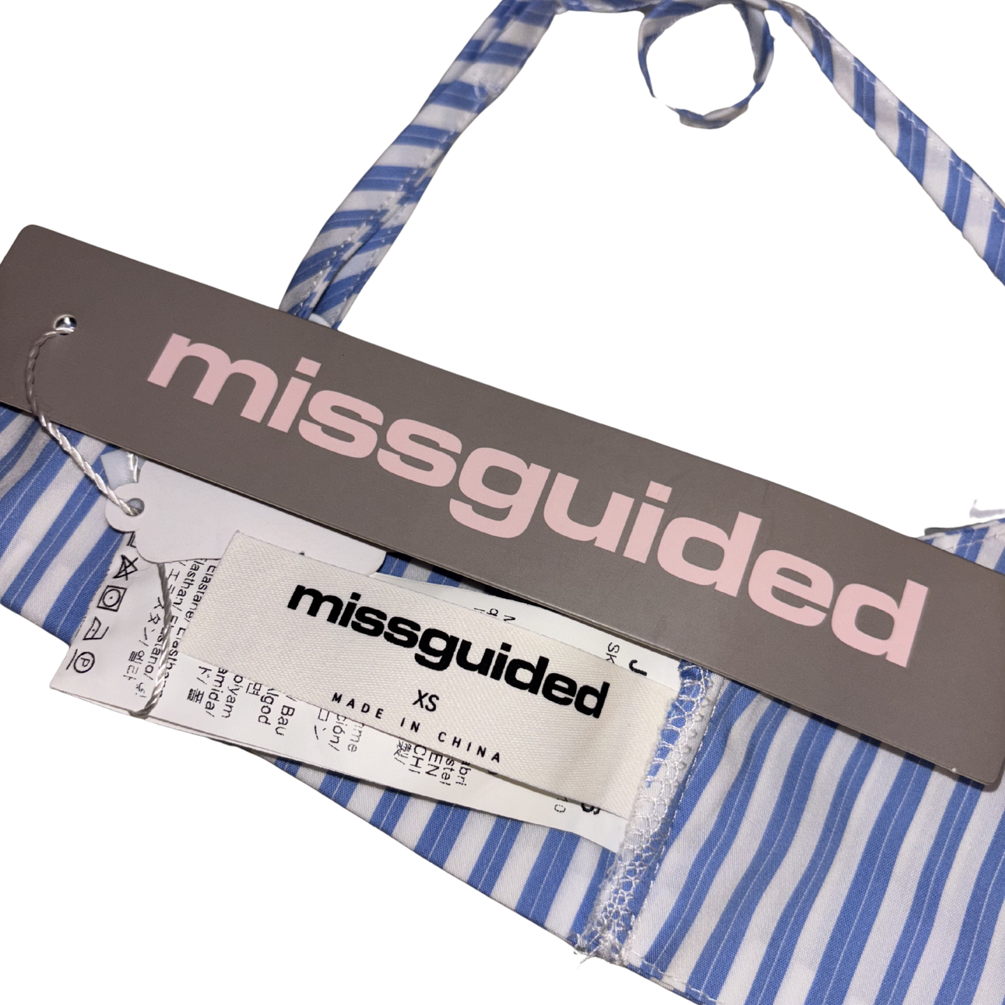 Missguided Striped Bralette