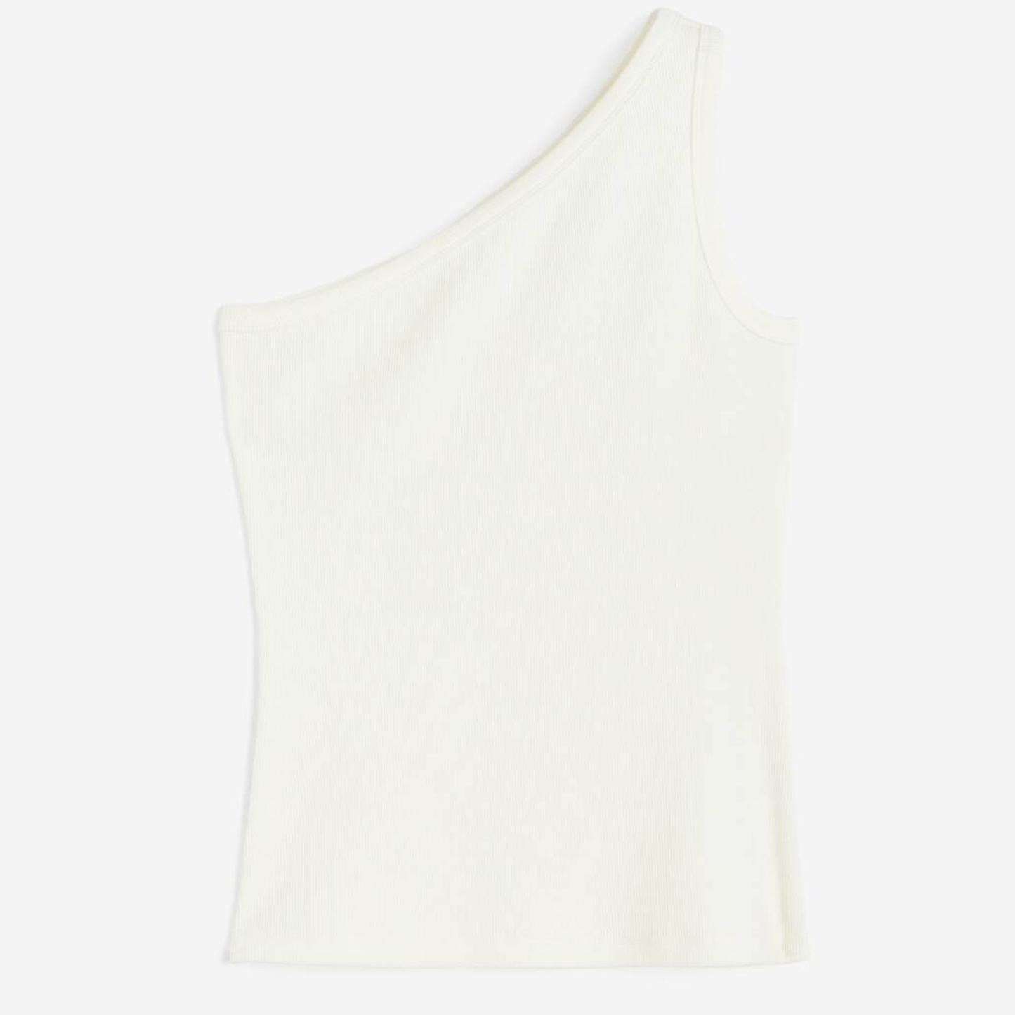 H&M White One Shoulder Top