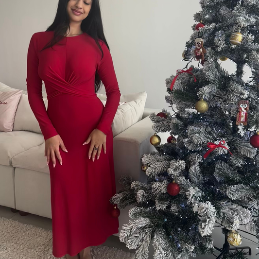 Little Mistress Red Midaxi Dress