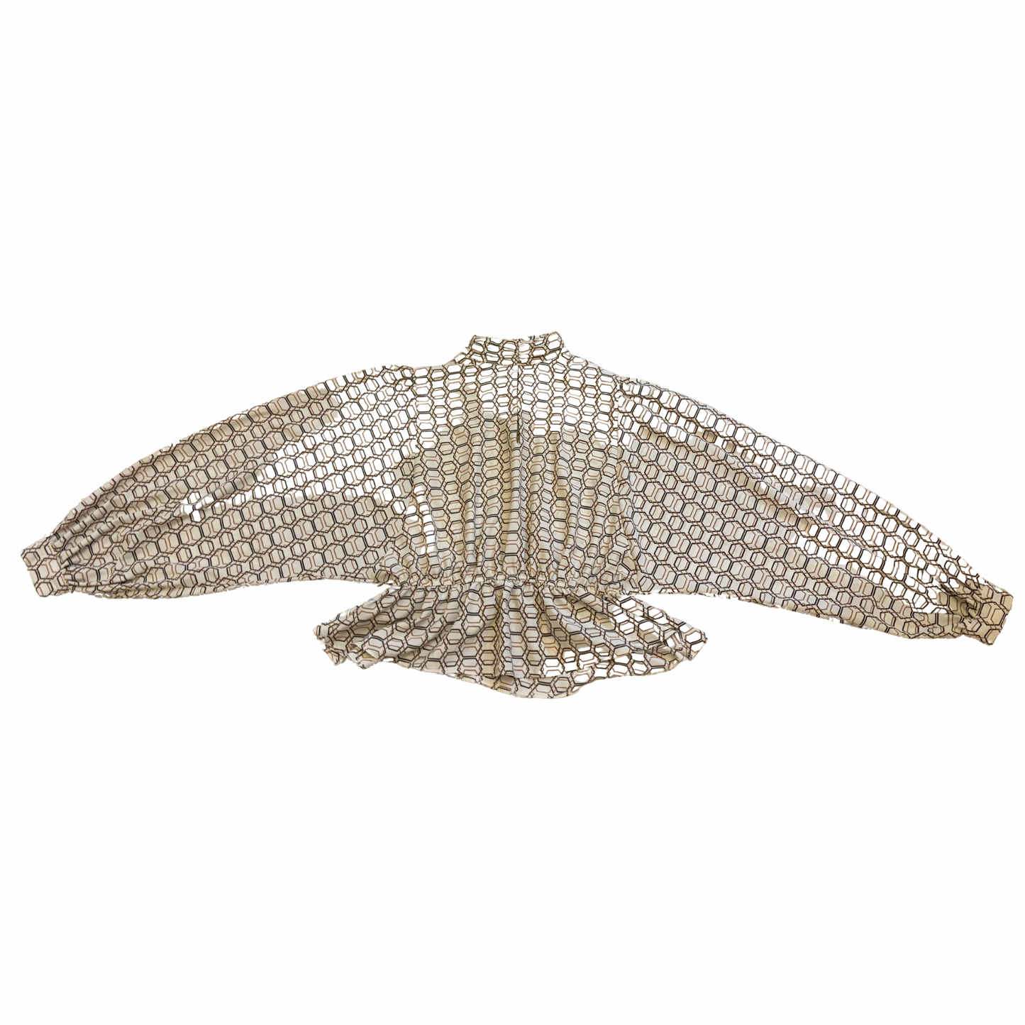 Geometric Pattern Satin Shirt