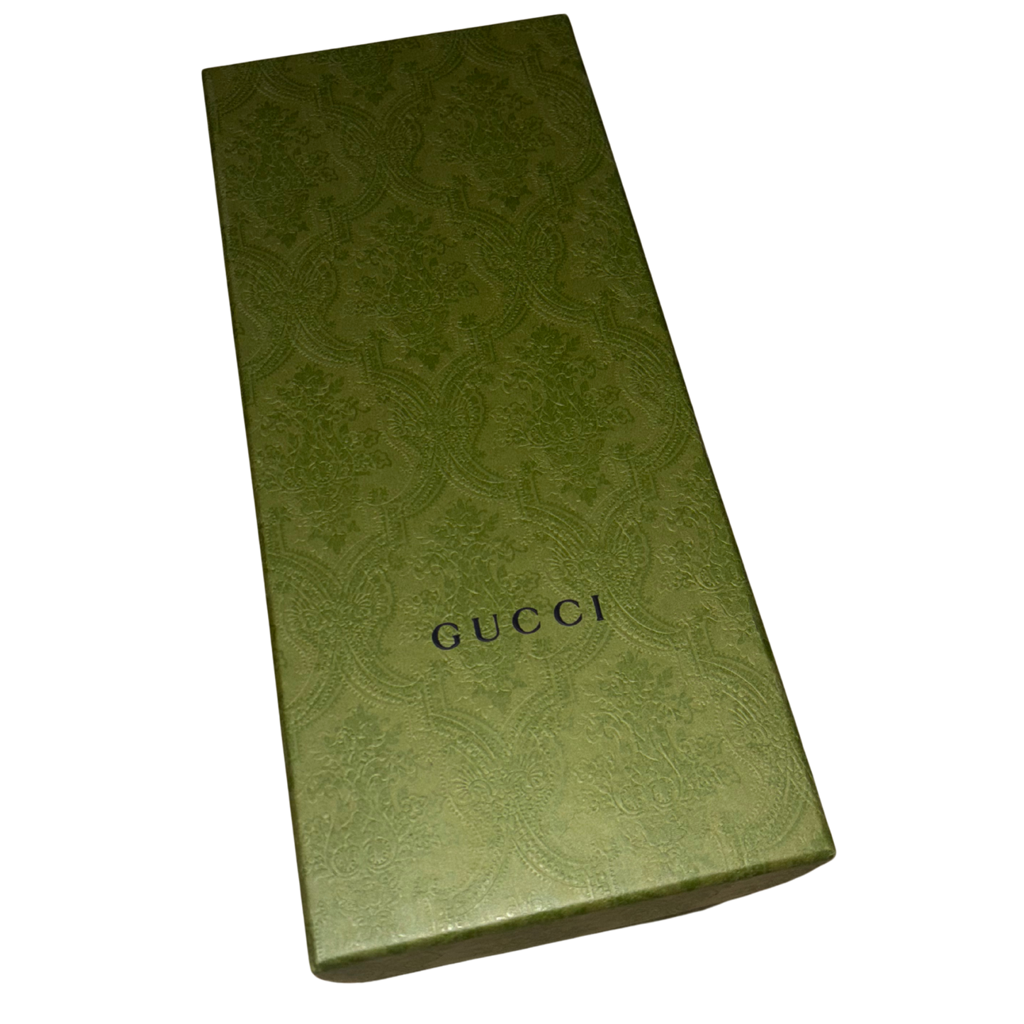 Gucci GG Cut Out Leather Slides - Green