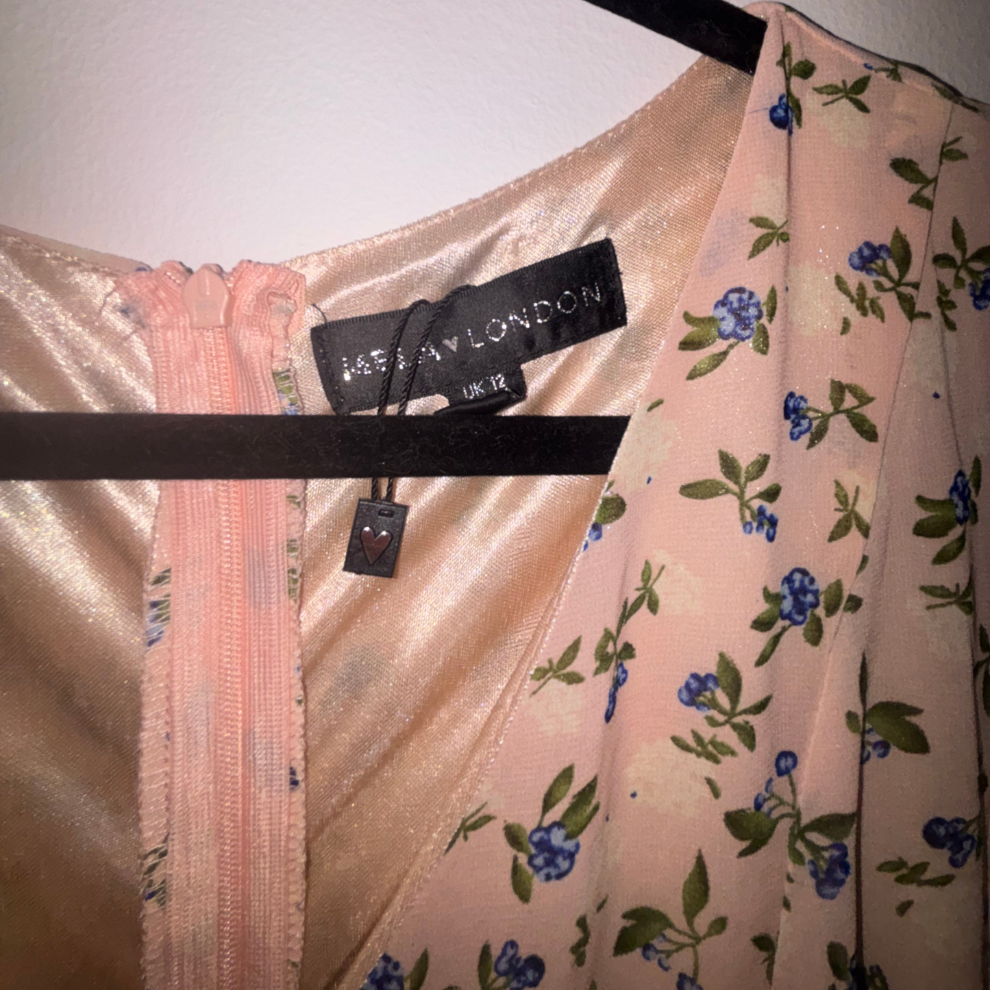 Mela London Pink Floral Maxi Dress
