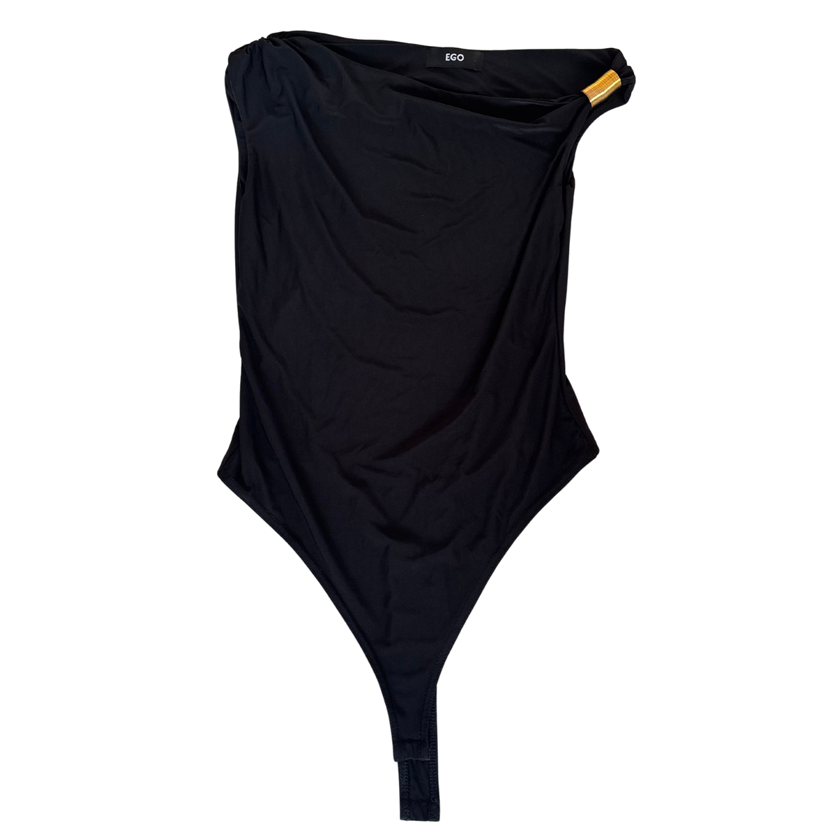 Ego Black Shoulder Detail Bodysuit