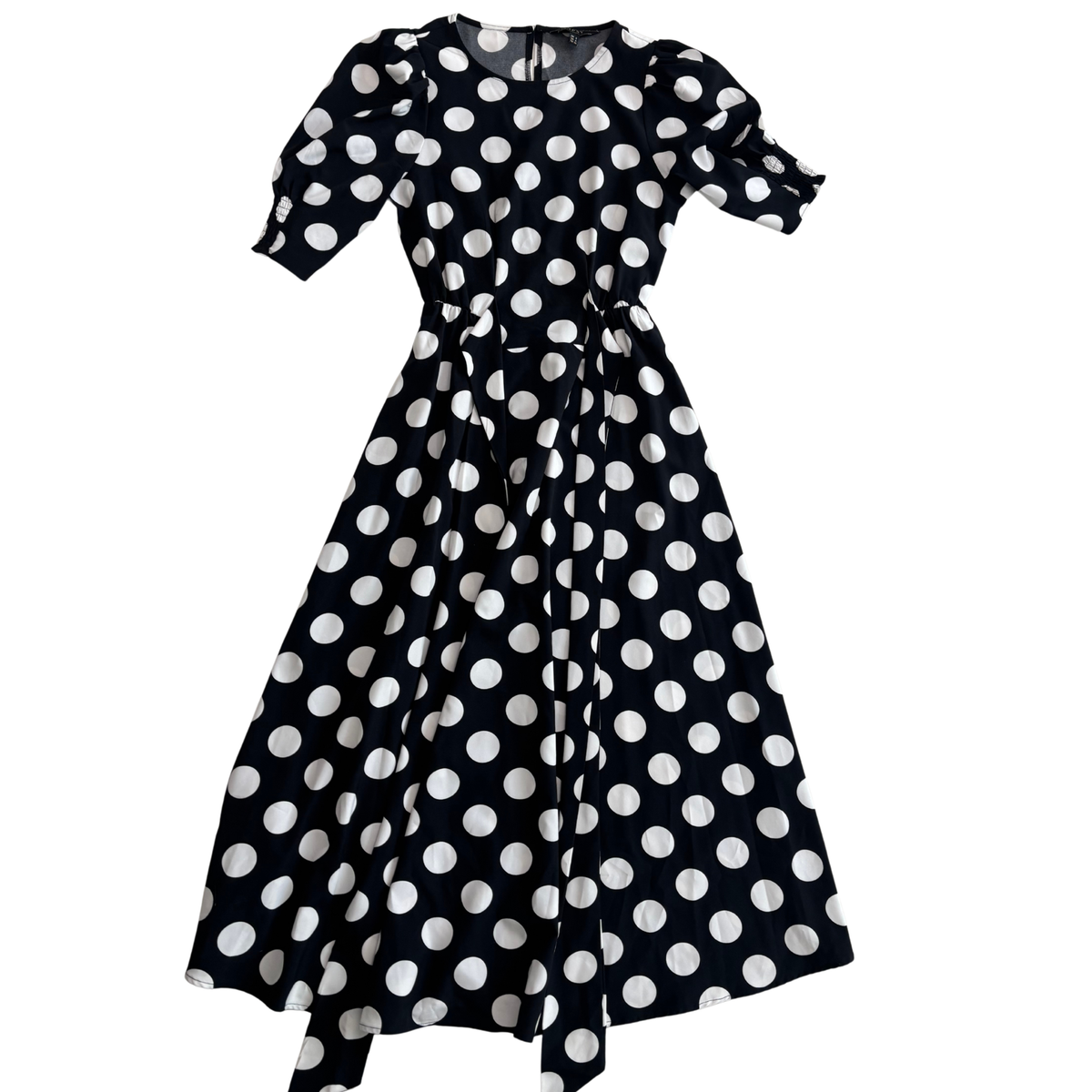 Lipsy Black & White Dot Maxi Dress
