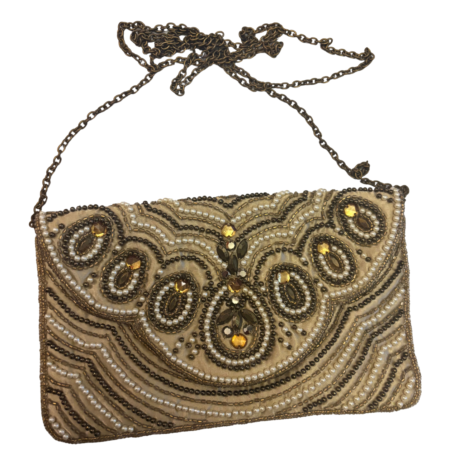 New Look Beaded Abstract Clutch