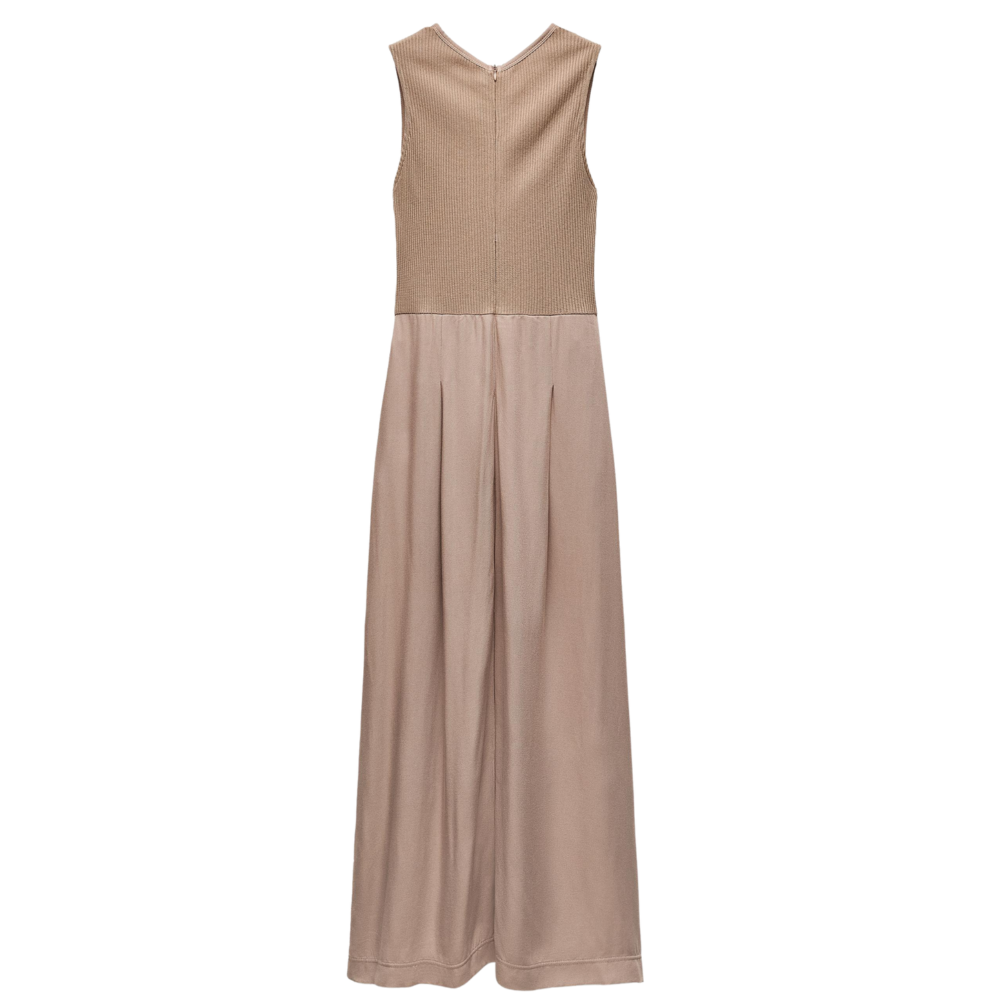 Zara Brown Wrap-Over Jumpsuit